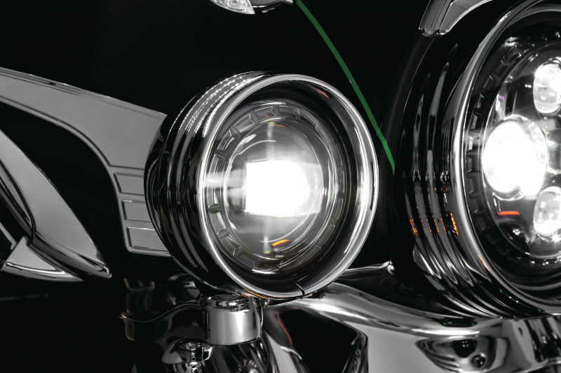 Kuryakyn Orbit 4-1/2-Inch Black Passing Lamps – Part Number 2474