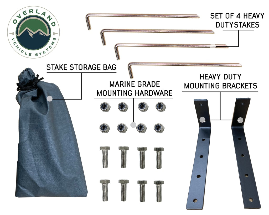 Overland Vehicle Systems - 18199909 - Shower Kit - Nomadic Quick Deploying Shower