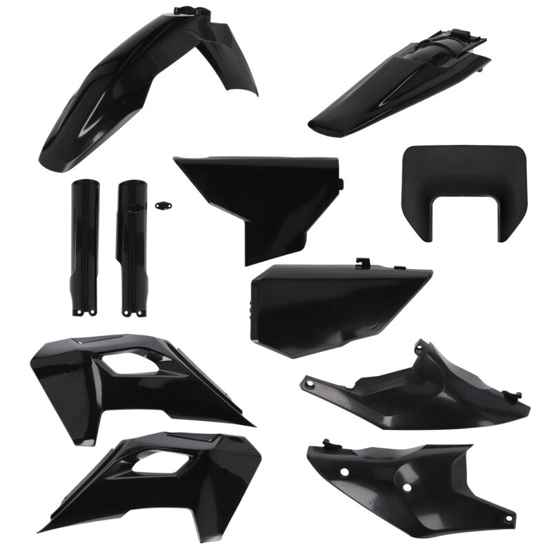 Acerbis Full Plastic Kit for 2026 Husqvarna FE and TE Models, Black - AC-B2988090001