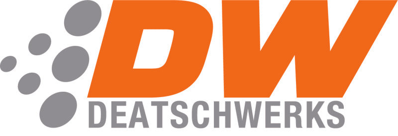DeatschWerks Stainless Steel 8AN 10 Micron Universal Inline Fuel Filter Housing Kit (70mm)