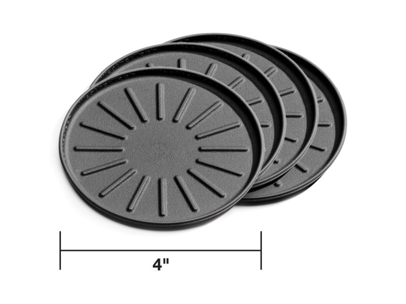 WeatherTech Round Coaster Set - Black - Set of 4