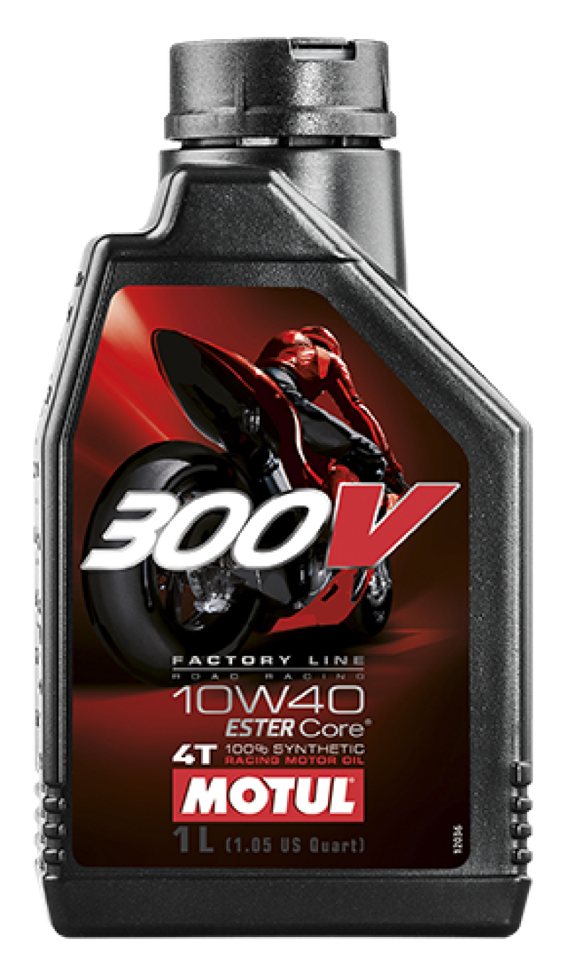 Motul 1L Synthetic-ester Oil 300V Factory Line Road Racing 10W40 - Case of 12