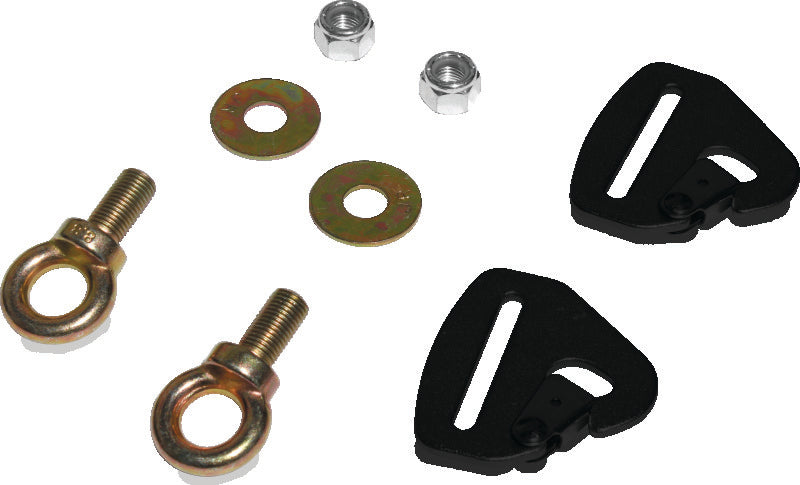 DragonFire Racing Quick-Release Snap Hook Harness Tab Kit, 2 in.