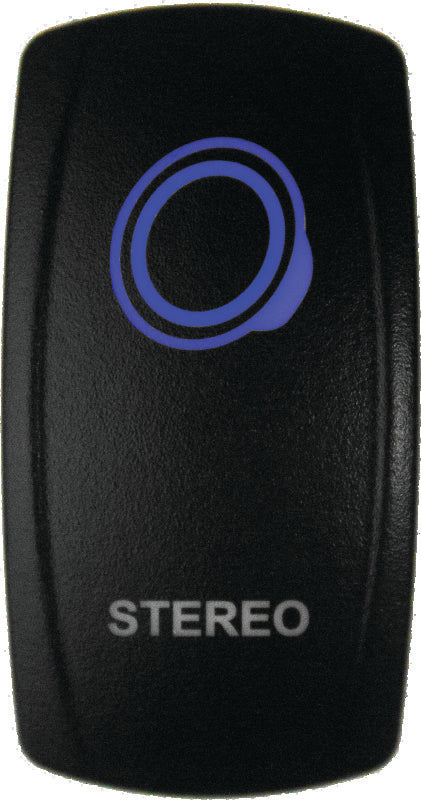 DragonFire Racing DFR522622 Lighted Stereo On/Off Switch, Blue