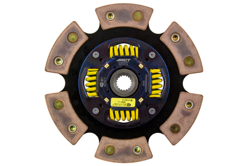 ACT 6214114 6-Pad Sprung Ceramic Race Clutch Disc for Nissan Sentra, 200SX and Infiniti G20
