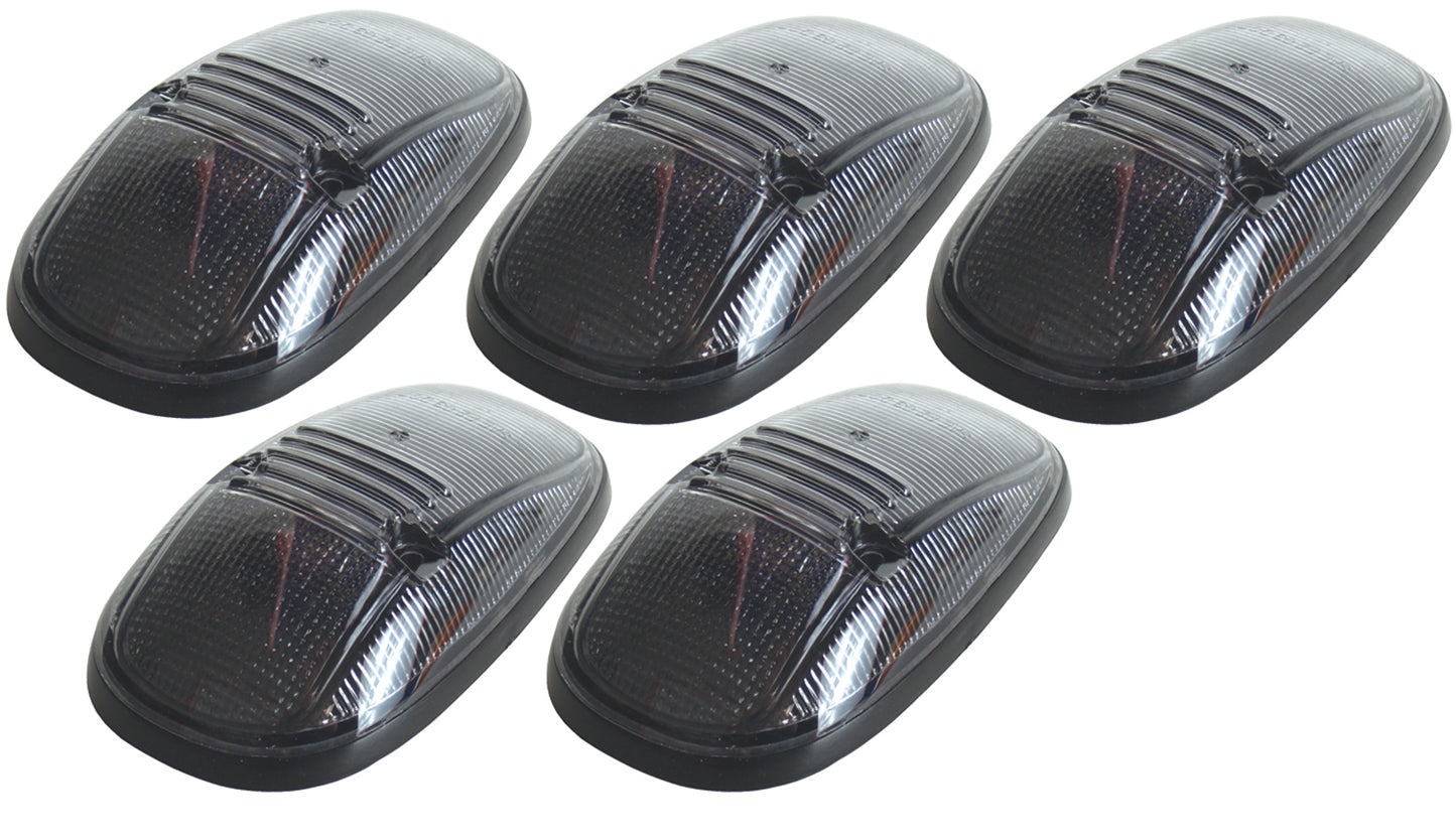 Pacer Performance - 20-245S - Truck Cab Light - 20-245S Smoke Hi-5 Cab Roof Light Kit, 99-02 Dodge Style - P/N: 20-245S