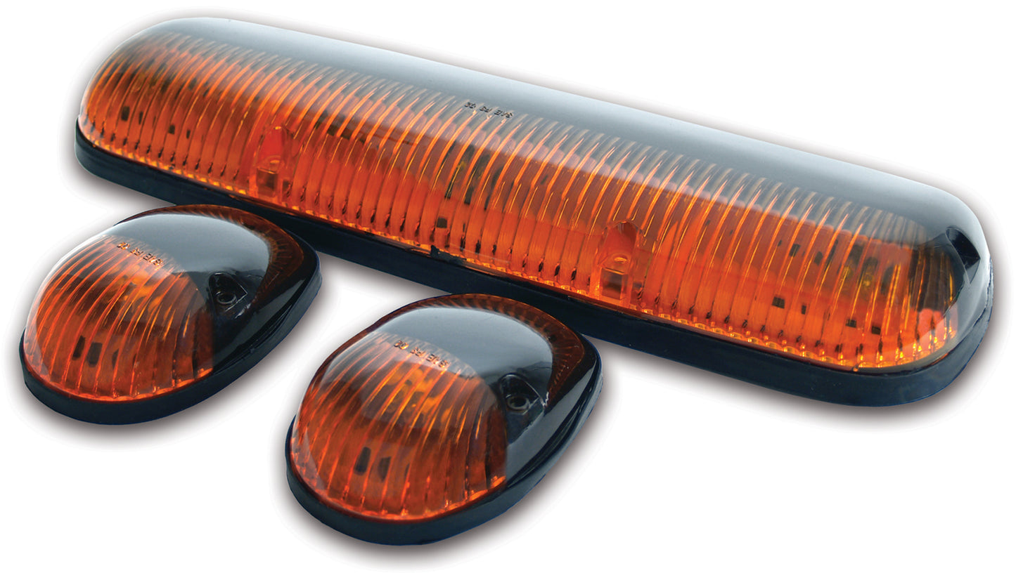Pacer Performance - 20-253 - Truck Cab Light - 20-253 LED Amber Hi-5 Cab Roof Light Kit, 02-07 GM Style - P/N: 20-253