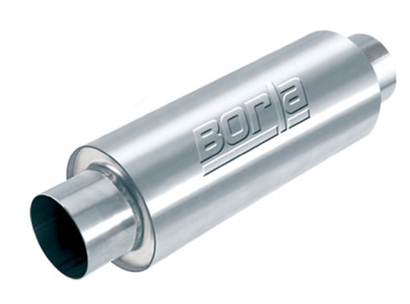 Borla XR-1 Sportsman Racing Muffler BOR40086, 3.5-Inch Center Inlet and Outlet