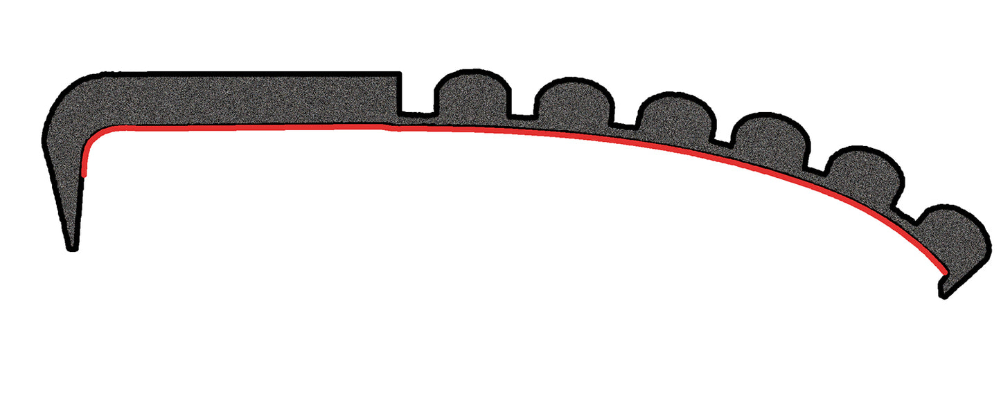 Pacer Performance - 21-105 - Tailgate Cap Protector - 21-105 Rail Guard 6' Tailgate Kit - P/N: 21-105