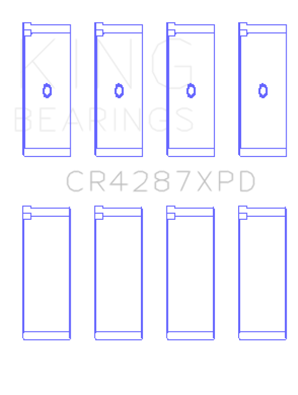 King Engine Bearings CR4287XPDSTDX Honda B18C1/B18C5 Performance Rod Bearing Set