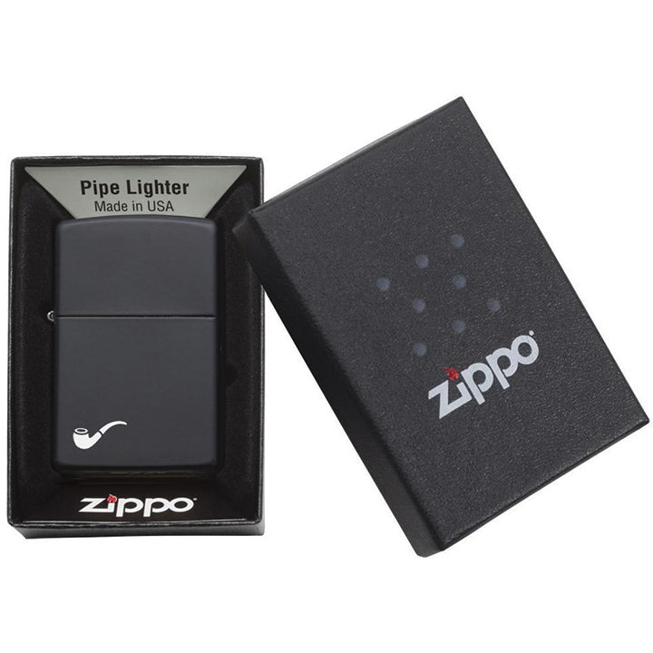 Zippo 218PL Windproof Pipe Lighter, Black Matte