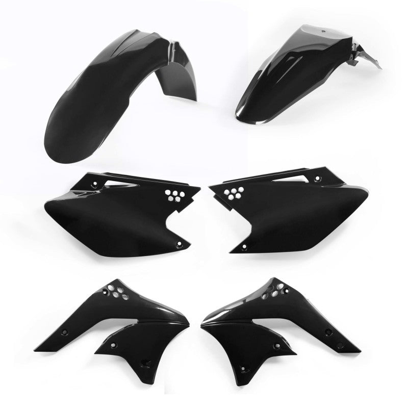 Acerbis Black Plastic Kit for 2006-2008 Kawasaki KX250F, Part Number ACB2041050001