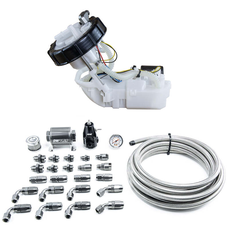 DeatschWerks DWK9-401-607-7040 DW400 Pump Module and Return Kit for 2001-2005 Honda Civic and 2002-2006 Acura RSX