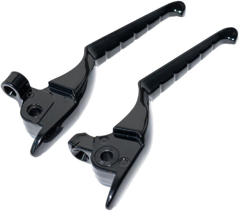 Kuryakyn Enygma Gloss Black Levers for 2017-2020 Harley-Davidson Touring Models - 10058-2