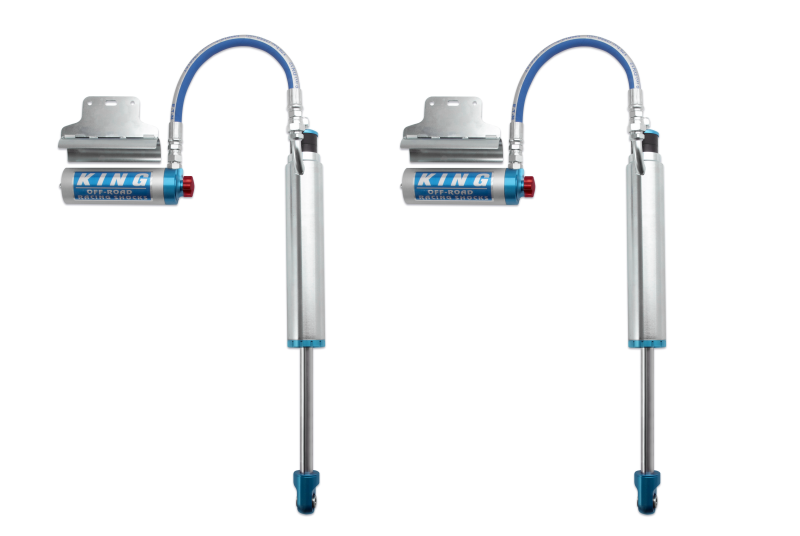 King Shocks Rear 2.5-Inch Remote Reservoir Shocks with Adjuster for 2005+ Toyota Tacoma 6-Lug, Pair - KIN25001-121A