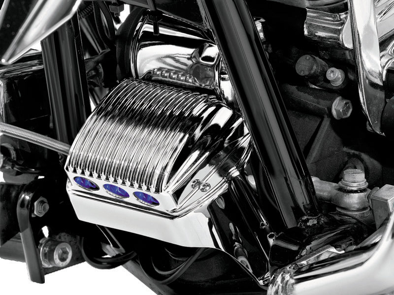 Kuryakyn Chrome Regulator Cover for 1997–2011 Harley-Davidson Touring Models, Part KUR1547