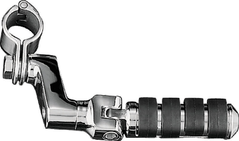 Kuryakyn 7998 Small ISO Offset Highway Pegs with 1-1/4-Inch Clamp, Chrome Pair
