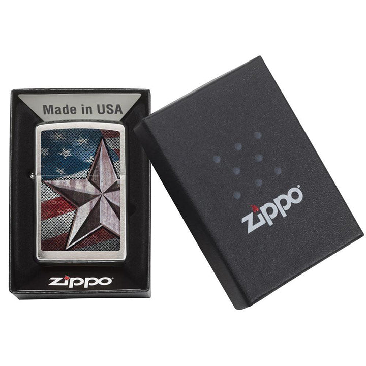 Zippo American Flag Retro Star Windproof Lighter
