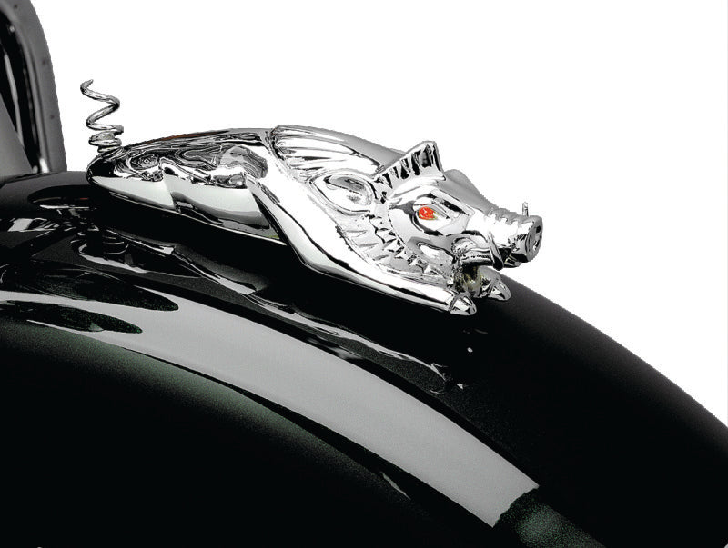 Kuryakyn Wild Boar Chrome Fender Ornament, Part Number 9022