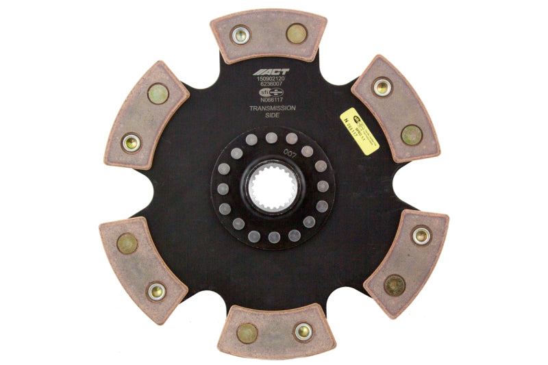 ACT 6236007 6-Pad Rigid Ceramic Race Clutch Disc