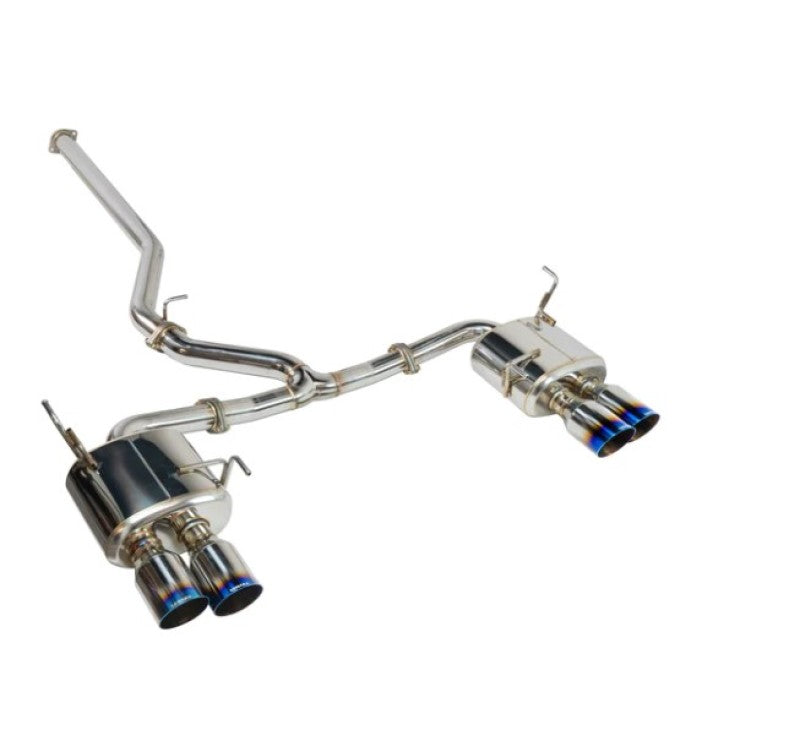 Remark remRK-C4076S-02T Sports Touring Exhaust for 2022+ Subaru WRX (VB) – 4-Inch Burnt Stainless Steel Quad Tips, Non-Resonated