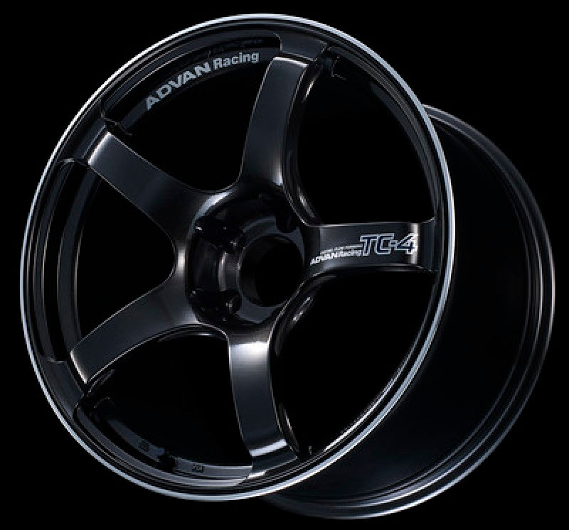 Advan TC4 17x8 +45 5x114.3 Black Gunmetallic and Ring Cast Wheel