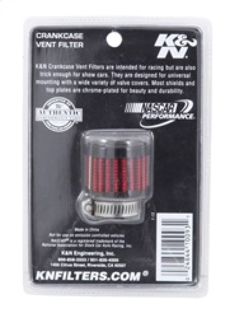 K&N Engineering 62-1560 Clamp-On Crankcase Vent Filter, 3/4-Inch Inlet