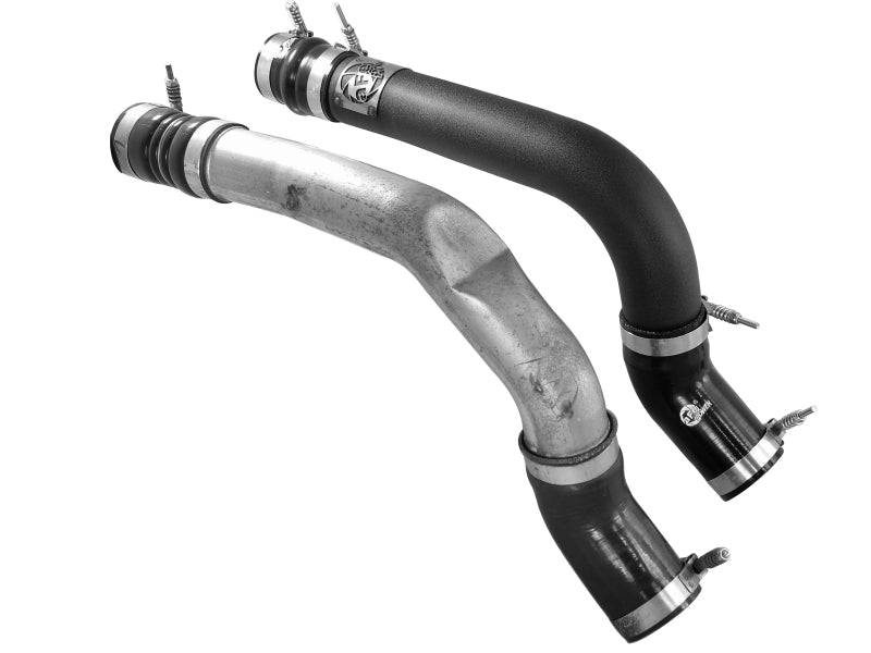 aFe BladeRunner 3-Inch Black Intercooler Charge Pipe Kit, Hot and Cold Side, Part 46-20134-B for 2013–2018 Dodge Ram 6.7L Diesel