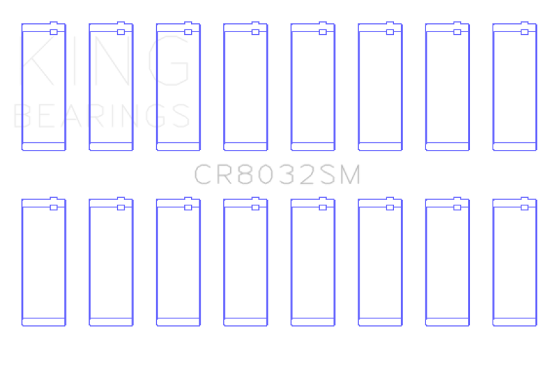 King Engine Bearings CR8032SM Standard Rod Bearing Set for Chrysler 5.7L, 6.1L and 6.4L HEMI V8