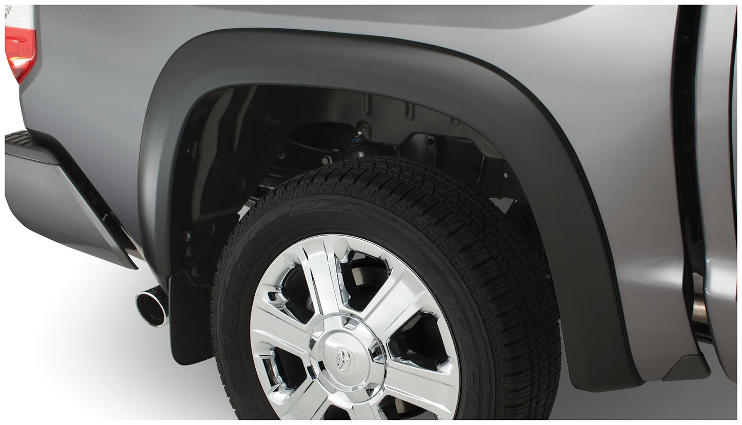 Bushwacker - 30910-02 - Fender Flare - 30910-02 Black OE-Style Smooth Finish 4-Piece Fender Flare Set for 2007-2013 Toyota Tundra w/o Factory Mudflap - P/N: 30910-02