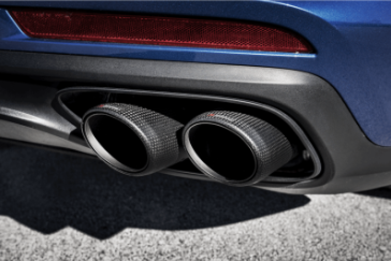 Akrapovic 2017–2020 Porsche Panamera Turbo Carbon Tail Pipe Set, Part Number akrTP-CT/48