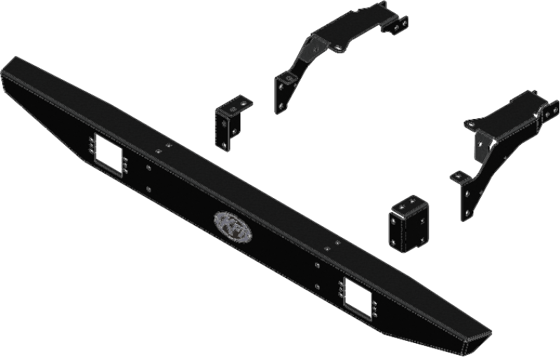 KFI KFI101530 Rear Formed Bumper for 2019+ Polaris Ranger XP 1000 and Crew