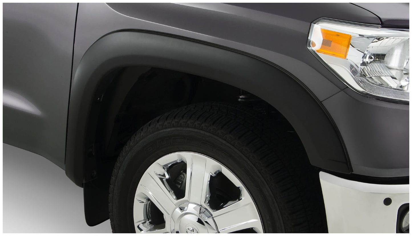 Bushwacker - 30917-02 - Fender Flare - 30917-02 Black OE-Style Smooth Finish 4-Piece Fender Flare Set for 2014-2021 Toyota Tundra - P/N: 30917-02