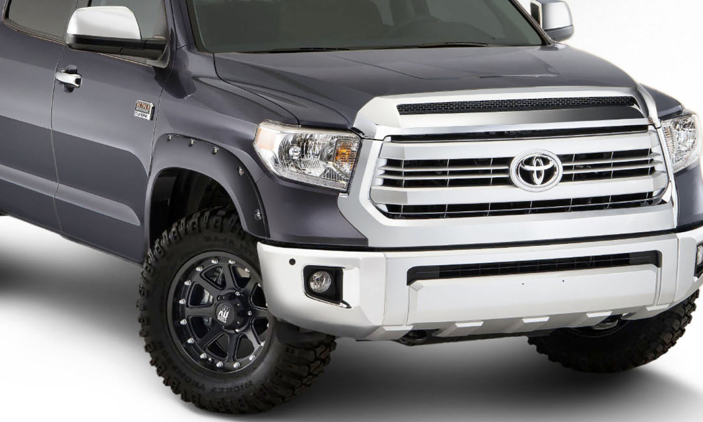 Bushwacker - 30918-63 - Fender Flare - 30918-63 Fender Flares Pocket Style-Color Magnetic Grey Metallic Smooth Finish 4 Pc - P/N: 30918-63