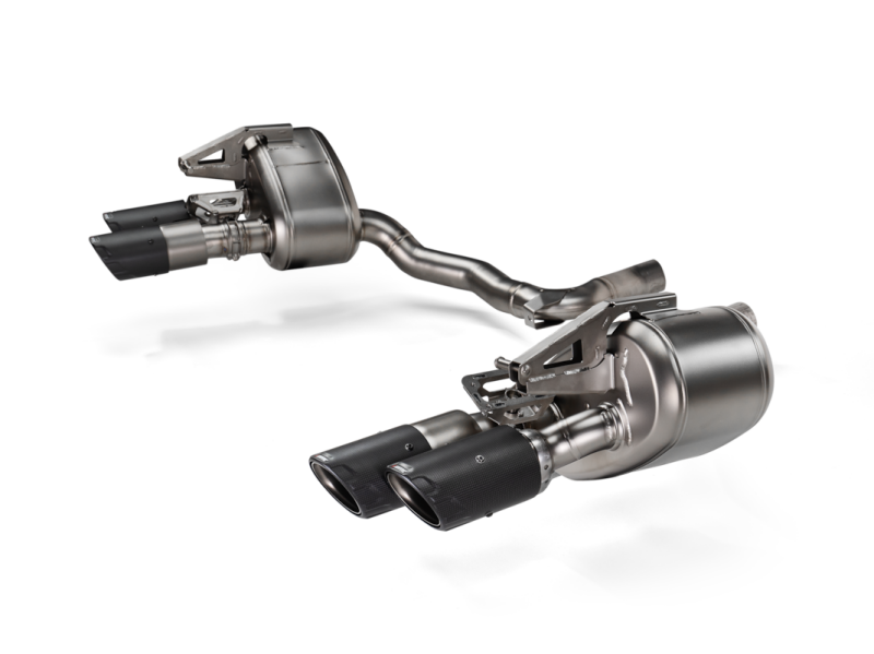 Akrapovic S-PO/T/5H Slip-On Line Titanium Exhaust with Carbon-Fiber Tips for 2024+ Porsche Panamera