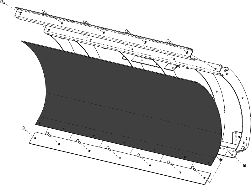 KFI Replacement Poly Blade 60 in. for Powersports Plows