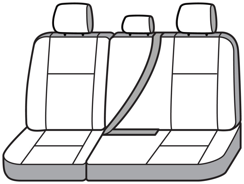 Covercraft 11-16 Ford F-250 Polycotton SeatSaver Custom Second Row Seat Covers - Charcoal