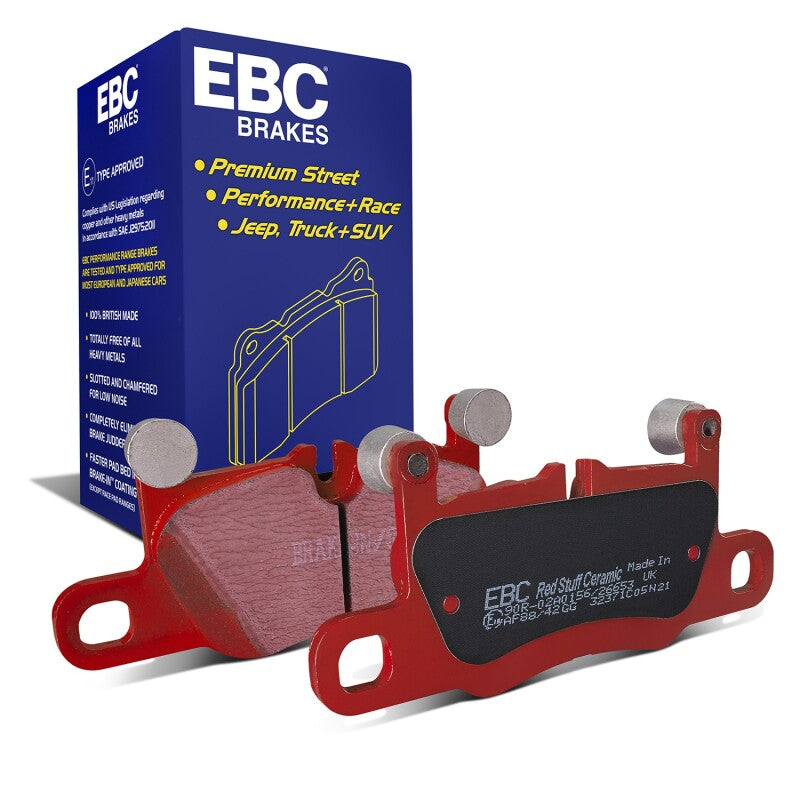 EBC Redstuff Rear Brake Pads DP32371C for 2016+ Porsche 911 (991/2) Carrera with Cast Iron Rotors