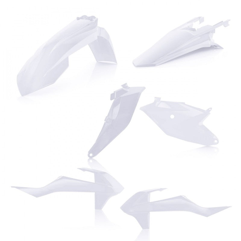 Acerbis Plastic Kit for 2018-2023 KTM 85 SX and 2021-2024 GasGas MC 85, White