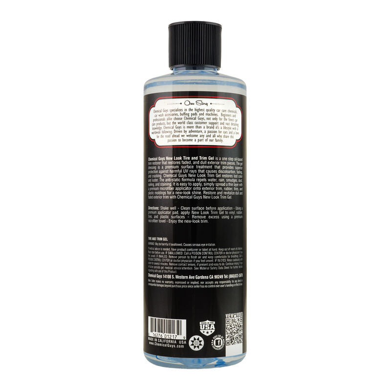 Chemical Guys Tire & Trim Gel for Plastic & Rubber - 16oz - Case of 6