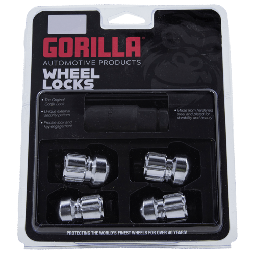 Gorilla Automotive 38641N Ball Seat Wheel Lock, M14 x 1.50 Chrome