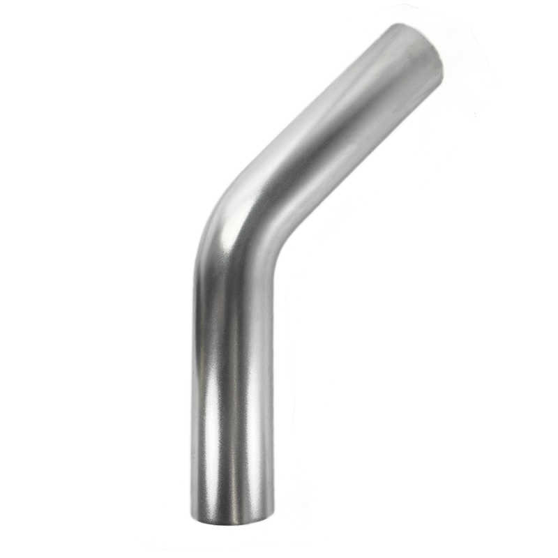Ticon 4-inch Aluminum 6061 45-Degree Mandrel Bend - 1.5D Radius