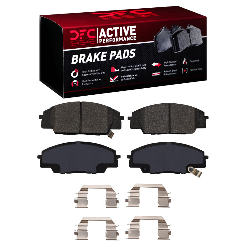 DFC 00-11 Acura RSX Front Active Performance Brake Pads and Hardware Kit
