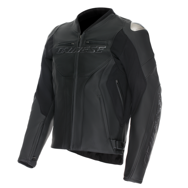 Dainese Racing 5 Leather Jacket Black/Black/Black Size - 48