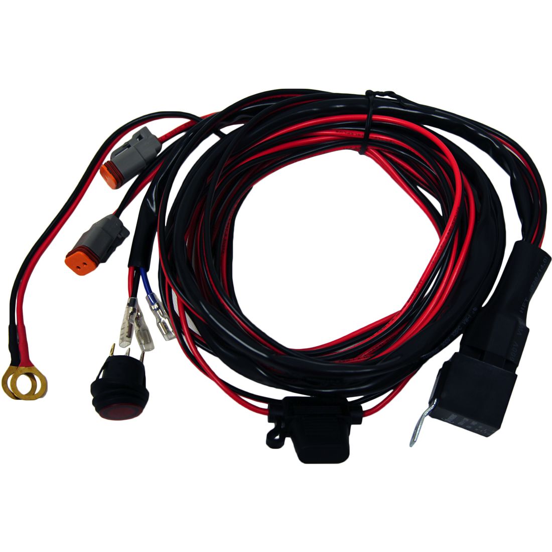 Rigid Industries - 40196 - Wiring Harness - D-Series Pro and SR-Q Series Pro High Power Pair Harness