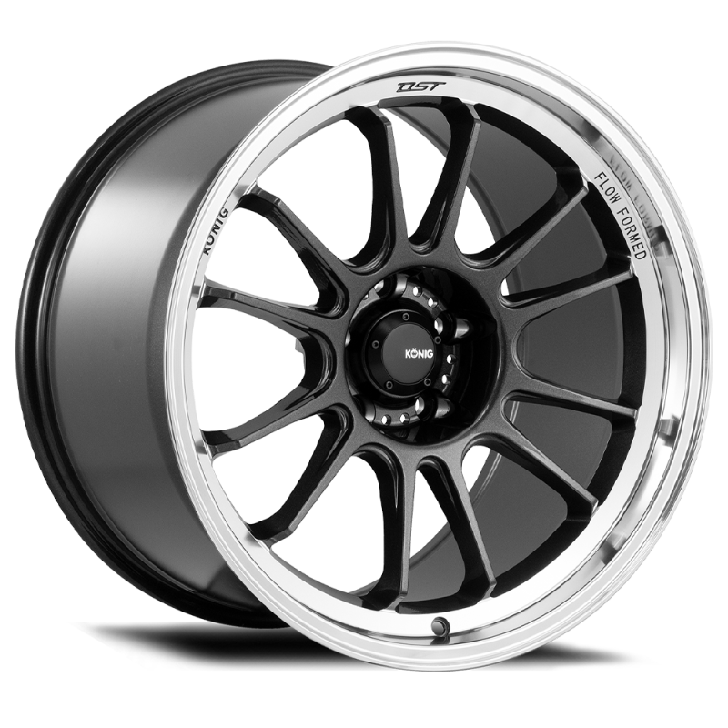 Konig Hypergram 17x9 Wheel, 5x114.3 Bolt Pattern, +40 Offset, Metallic Carbon
