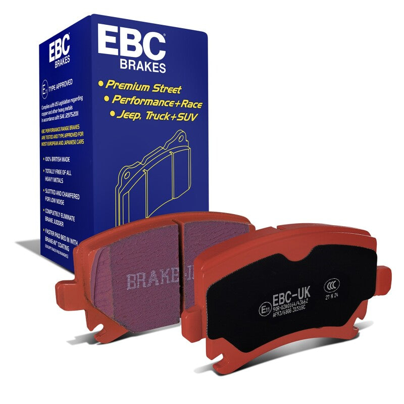 EBC Redstuff Ceramic Rear Brake Pads DP31518C for 2006-2013 Audi A3 2.0 Turbo