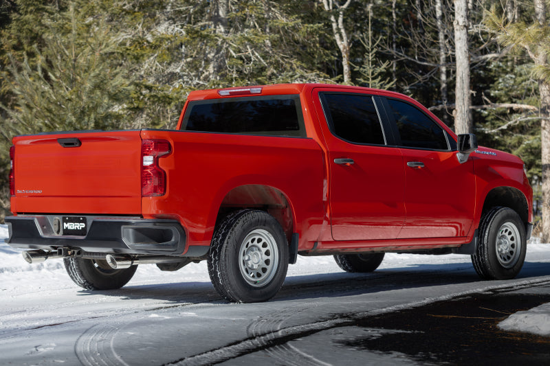 MBRP S5021BLK Armor BLK 3-Inch Cat-Back Exhaust System for 2019–2021 Chevrolet Silverado 1500 and GMC Sierra 1500