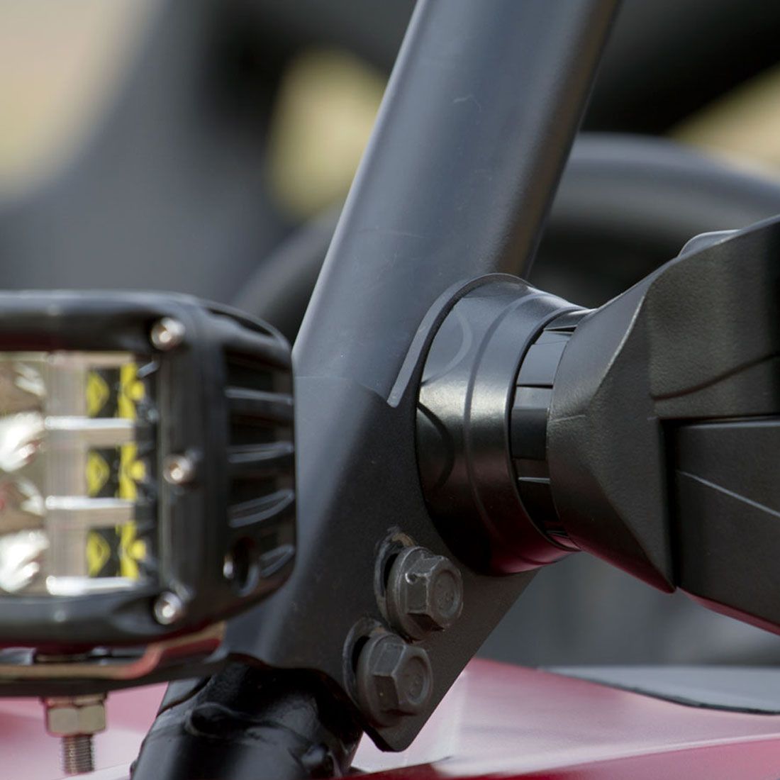 Rigid Industries - 41648 - Mounting Brackets(Lighting) - 14-20 Polaris RZR Turbo A-Pillar Mount Fits Reflect and Two D-Series, D-SS Series Or Ignite