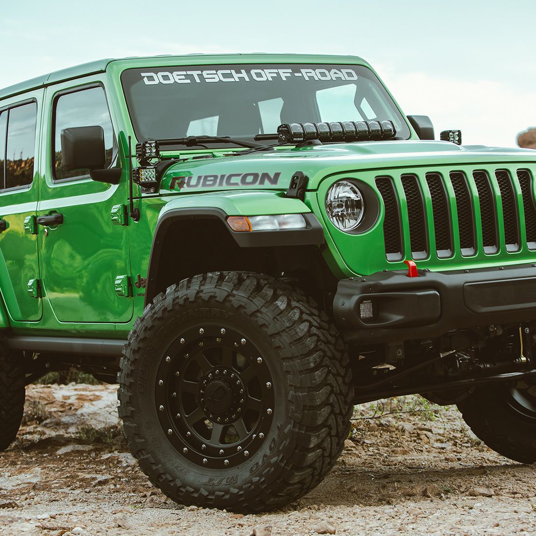 Rigid Industries - 41658 - Mounting Brackets(Lighting) - 18-Pres Jeep Wrangler JL Cowl Mount Tall Standoff Kit